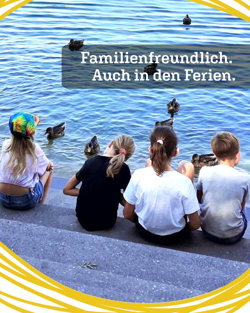 Kampagnenteaser - Familienfreundlich. Auch in den Ferien. (c) KibeV